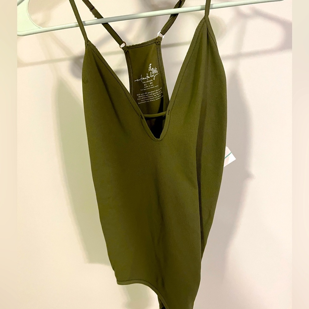 Soft Free People One Piece, Cute cut out in front